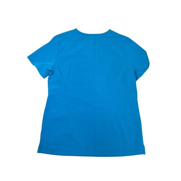 Figs Casma Three-Pocket Scrub Top (TEAL) - Picture 3 of 5